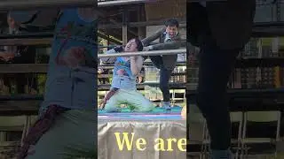 奈良国宝奉納プロレスHASEGAWA 対 佐野直 対 旭志織