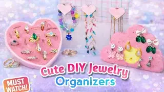 Cute & Easy DIY Jewelry Organizer Ideas 💖 Perfect for Earrings, Rings & Necklaces!