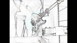 David Gilmour - Faces of stone solo 1 cover guitar