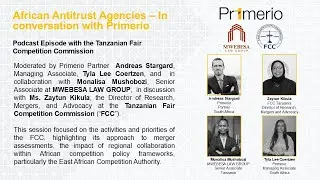 African Antitrust Agencies – In Conversation with Primerio, Mwebesa Law Group, and the Tanzanian FCC