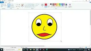 How to Make Smiley Face in MS Paint / MS Paint / Smiley Face  /MS Paint Tutorial