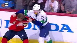 Teodors Bļugers vs Uvis Balinskis Fight 17.10.2024 | NHL