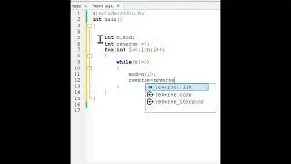 Write a C program to enter a number and print its reverse.