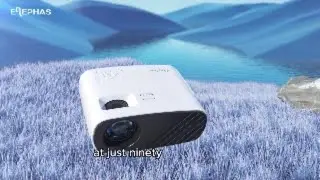 Mini Projector for iPhone, ELEPHAS 2024 Upgraded 1080P HD Projector