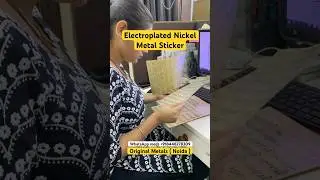 Electroplated Nickel Metal Sticker Manufacturer