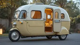 😱 Маленький, но мощный! Трёхколёсный кемпер будущего 🚐