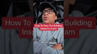 How To Pass The Building Inspector Exam🏡🔎 #HomeInspector #HomeInspectorSchool #BuildingInspection