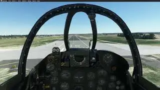 MSFS 2020 Hawker Hunter crosswind landing RAF Marham