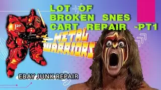 Metal Warriors eBay Junk Cart Repair SNES MEGA LOT 1 of X
