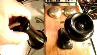 Western Electric Wood Wall Telephone Repair Final Checkout www.A1-Telephone.com 618-235-6959
