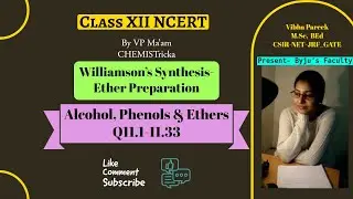 11.24 Alcohol, Phenols & Ethers // Class-12// Chapter-11// NCERT Excercise solutions