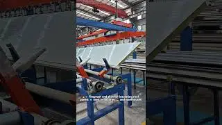 🔥❄️ Fireproof and thermal-insulating roof panels 🔼 used in factories 🏭 and warehouses!