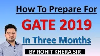 GATE 2020 | HOW TO PREPARE FOR GATE 2020 IN THREE MONTHS  | STRATEGY FOR GATE 2020(EC)