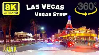 Las Vegas - Vegas Strip Night - VR 360 8K Video