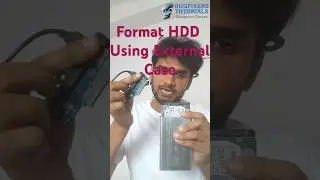 How to Format HDD using External Connector. #hardware #repairing #tricks
