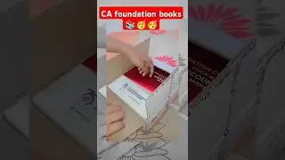 CA foundation books 📚 | By ICAI✅ |Good packaging💯 |#books #icai #ca #foundation #shorts
