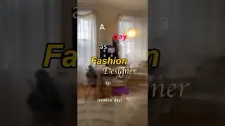 A day as a fashion designer in New York (remote edit). 뉴욕 패션 디자이너의 재택 하루😖