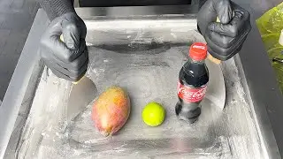 Ice Cream Rolls | Mango, Lime & Coca-Cola &ndash; Tropical, Tangy & Fizzy Fusion
