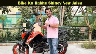 How to Clean Your Bike at Home  | KTM Duke 200 Detailing Tips