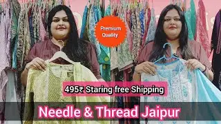 495₹ Onwards - Premium Quality Jaipuri Kurtis By Needle & Thread.Buy Single Pc with free Shipping