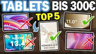 Beste TABLETS unter 300&euro; | Top-5 Tablets bis 300&euro; (Samsung, Lenovo, Xiaomi, etc...)
