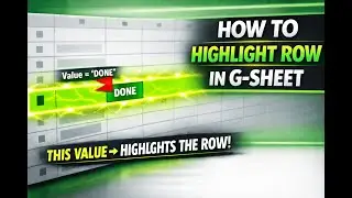 How to highlight a row in google sheet #excel #googlesheets #education #learning #learn