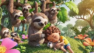 Five Little Sloths Hang, Hang, Hang 🦥 | Kids Songs & Nursery Rhymes