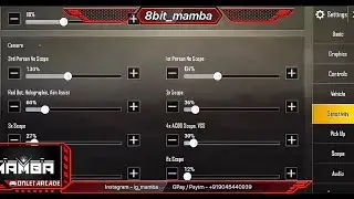 8bitMAMBA Sensitivity settings