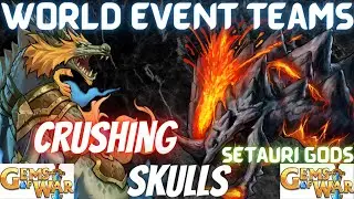KILLER COMBO! World Event Teams | Gems of War 3 Teams for World Event Setauri Gods
