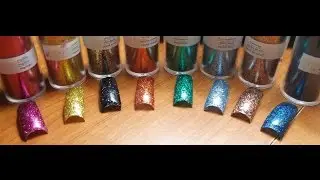 JAZZY TIME! 1 of 4 Martha Stewart glitter swatches
