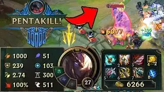 AATROX 1000 DAME ??? BĂM NÁT MỌI ĐỐI THỦ HỐT PENTAKILL LÀ DỄ