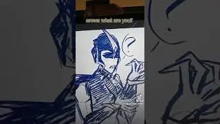 Bumblebee messes with Knockout//Transformers Prime art #transformersprime #art #tfprime
