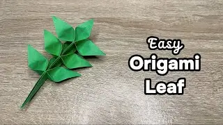 How To Make Easy Origami Leaf - Simple Leaf Origami Tutorial