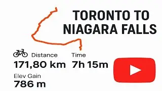 Road Bike 171Km - Toronto to Niagara Falls, Canada