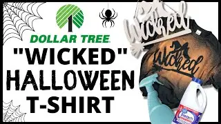 DIY Dollar Tree Halloween T-Shirt - Wicked DIY - Halloween Crafts