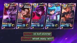 MLBB 5 MAN KOF SKIN VS TRASHTALKER IN RANKED! (They Think Were Easy) 💀 MUST WATCH!!