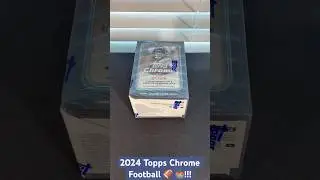 Unboxing 2024 Topps Chrome Football NFL Retail Blaster Box $30 #toppschrome #topps #footballcards