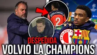 FLICK EXPLICA PORQUE TER STEGEN SE FUE, CANCELO SIENTA A BALDE, SLAVIA PRGA VS BARCELONA CHAMPIONS