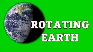 Rotating Earth , Night on Green Screen | Free VFX Footage for Video Editors