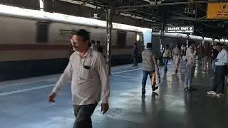 Super Fast Train skipping Dadar Station going towards CSMT 