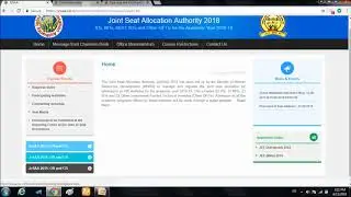 Ho to fill JEE counselling OR JoSAA 2018