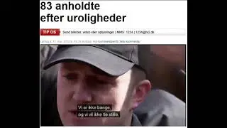 Indslag om en antifa aktion i Aarhus i 2012