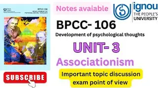 BPCC-106unit-3Associationsim #ignou #bpcc106 #bpcc #important #explanation #ignoubooks @ActiveIGNOU