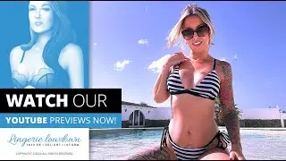 Charlie Zoe : ASOS mono stripe triangle bikini top tie side bikini bottoms [PREVIEW]