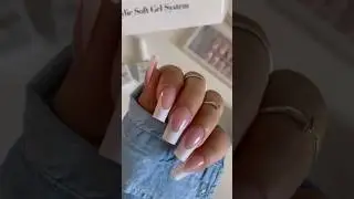 Easy application Gel X French nails ￼￼#gelnails #easynail #nailtech #gelx