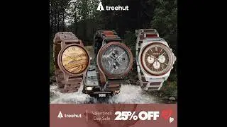 Valentine&rsquo;s Day Gifts for Men &ndash; Personalized Wooden Watches by Treehut#valentinesday
