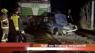 [Meetingpoint] Zug zerquetscht Auto am Bahn&uuml;bergang