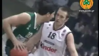 Panathinaikos - Kinder Bologna 89-83 Final Four Bologna Final 5/5/2002