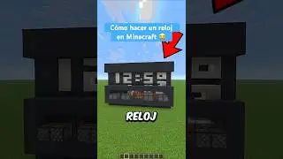 C&oacute;mo hacer un reloj en Minecraft 😭 #shorts