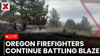 Oregon Wildfire LIVE: Oregon firefighters battle Flat Fire threatening communities | NewsX World